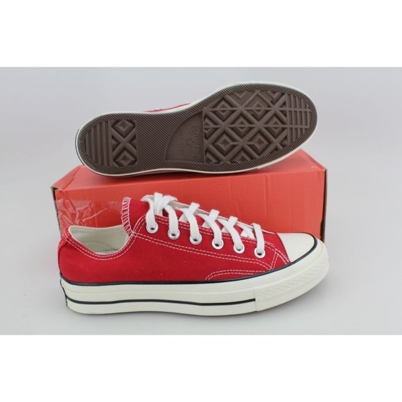 Mens Chuck 70 Ox Enamel Enamel Red/Egret/B 164949C - Picture 4 of 8